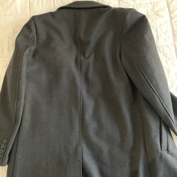 Kenneth Cole New York Black Peacoat Sz Medium - Picture 5 of 8